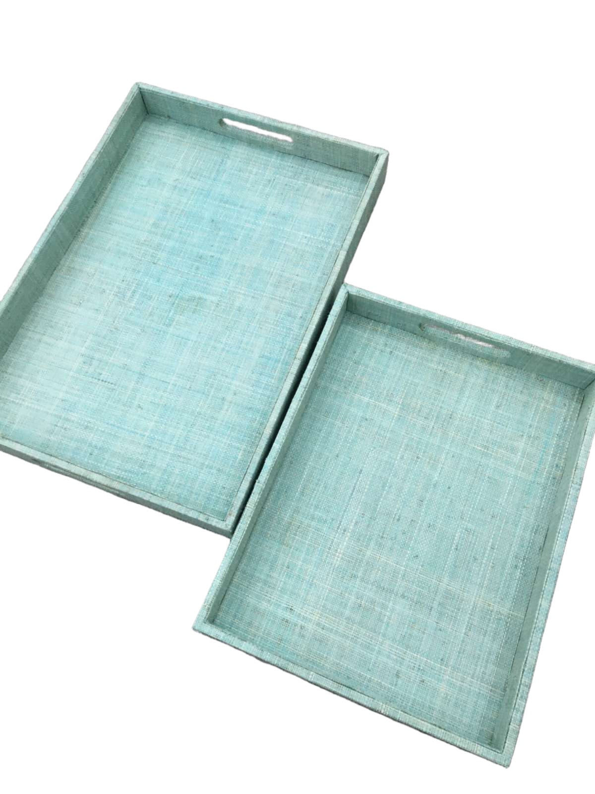 Handcrafted Tiffany Simple Decorative Trays made from 100% natural handwoven plant fiber. Eco-friendly and versatile, perfect for organizing, displaying keepsakes, or serving snacks while enhancing home decor.