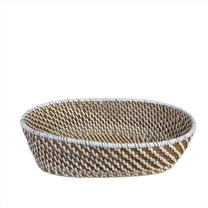 Alice Oval Basket - eco-friendly, handwoven basket perfect for serving bread, holding snacks, or creating personalized gift baskets for stylish home decor.