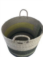 Load image into Gallery viewer, Color Block Camille Round Basket Hamper
