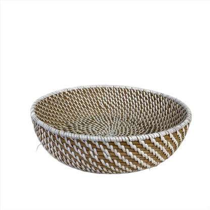 Alice Round Bread Basket - handwoven, eco-friendly basket for fruit display, gift presentation, or craft storage, adding sustainable elegance to home decor.