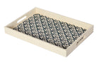 Elevate your home decor with Penelope Floral Embroidered Trays made from eco-friendly raffia. Featuring elegant embroidery, these versatile trays serve as both functional and stylish accents for organizing or serving.