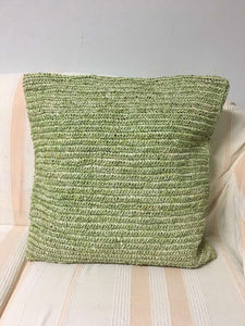 April Crocheted Raffia Floor Pillow Case 20 x 20"