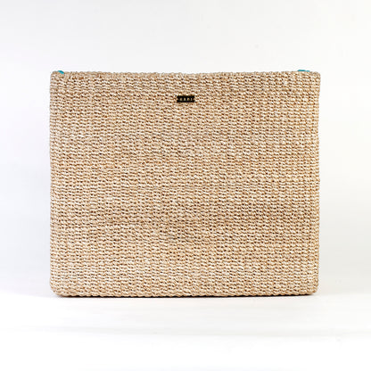 Alex Rectangle Basket from Habi Home Shop - Durable, eco-friendly basket made from 100% natural plant fiber, ideal for organizing homeschool materials, kitchen items, books, toys, and bathroom essentials in a stylish, sustainable way.