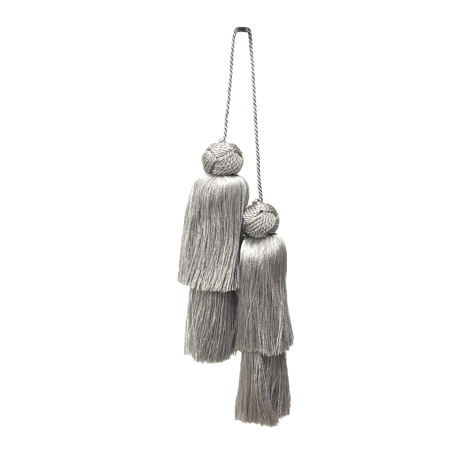 Create beautiful DIY projects with our Double Tassels in Silver Gray colors. Ideal for all craft lovers.
