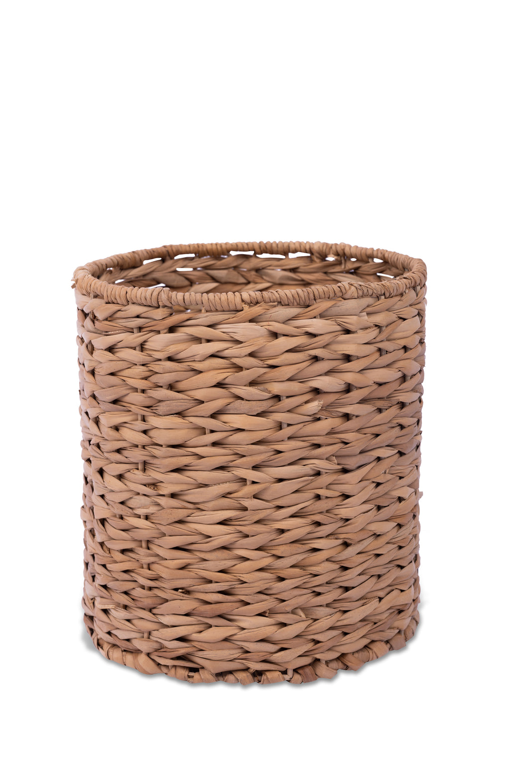 Set of 3 eco-friendly Gianna Basket Hampers, handcrafted from 100% natural plant fibers for stylish and sustainable storage; perfect for organizing laundry, toys, or household items in any room.