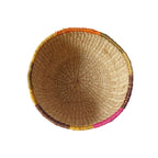 Mae Colorful Edge Fruit Bowl, handcrafted from 100% natural abaca with vibrant, dyed edges. Eco-friendly, versatile, and perfect for displaying fruit, serving snacks, or adding a decorative touch to any room.