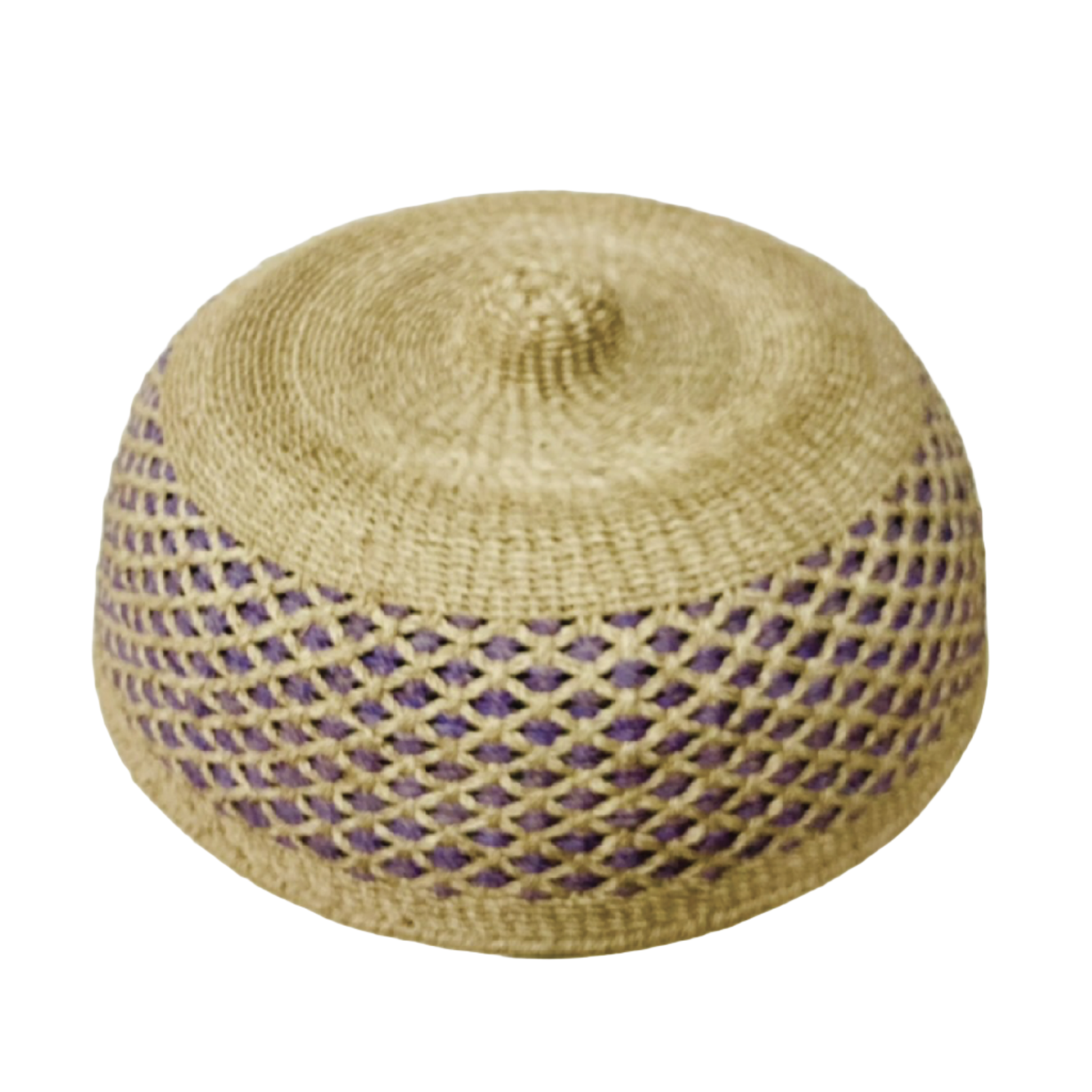 Elegant Noelle Blossom Lavender Woven Food Cover crafted from natural materials, designed to keep food fresh and protected while adding a touch of eco-friendly elegance to dining tables and outdoor gatherings.