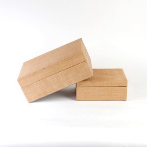 Kaye Simple Storage Boxes Set of 2 Dark Toast