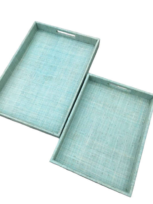 Handcrafted Tiffany Simple Decorative Trays made from 100% natural handwoven plant fiber. Eco-friendly and versatile, perfect for organizing, displaying keepsakes, or serving snacks while enhancing home decor.